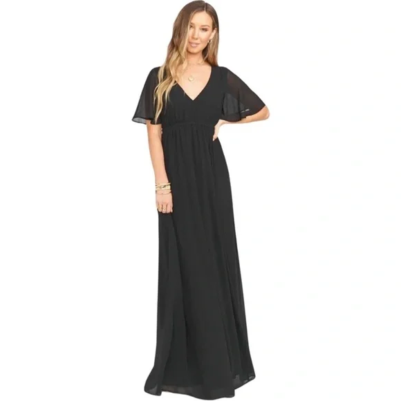 chinese dress ladies EMILIA RUCHED EMPIRE MAXI DRESS main image 0